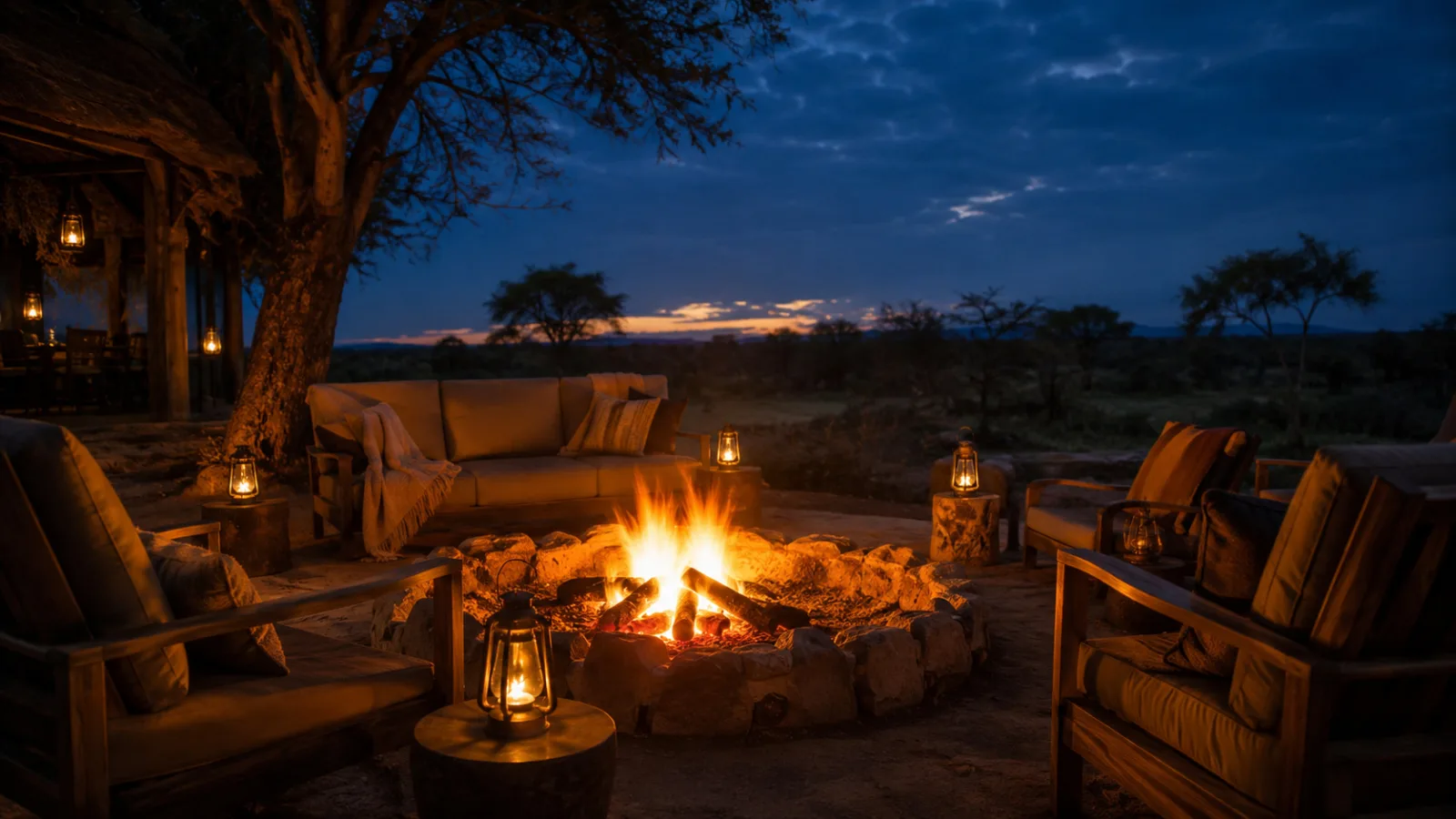 Luxury Campfire Evening