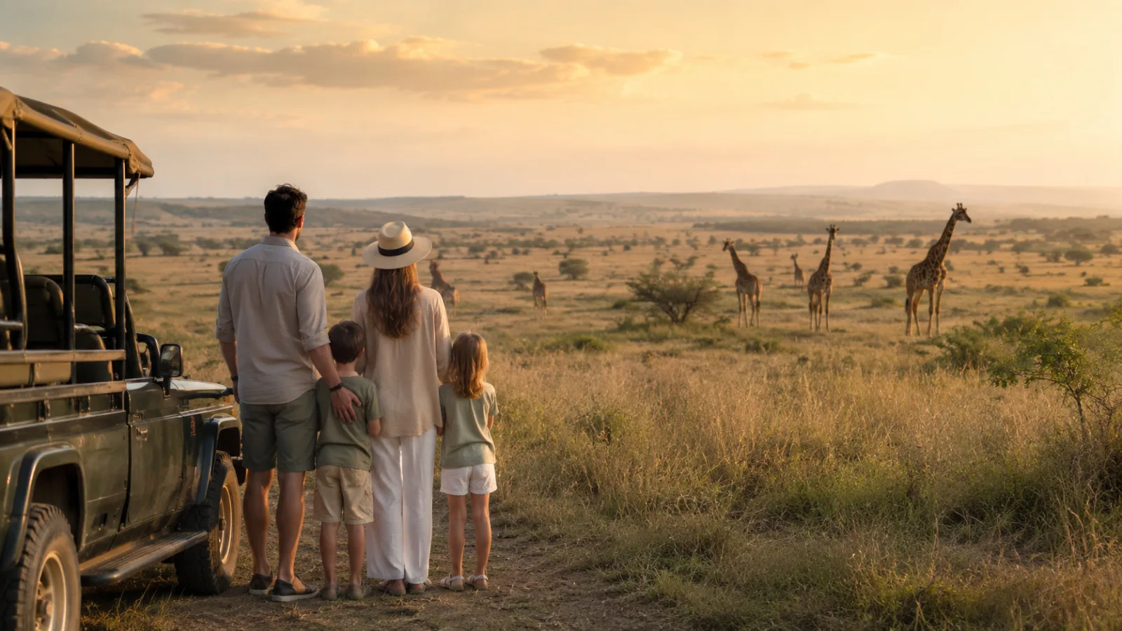 Family Safari Silhouette