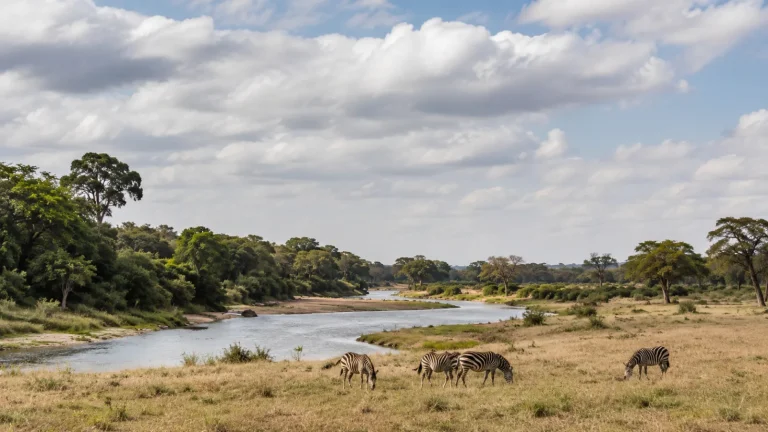 Map-style image showing East Africa safari route through Kenya, Tanzania, Rwanda, Uganda and Zanzibar