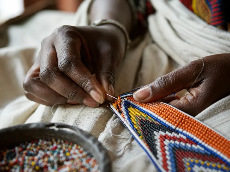 Beadwork Detail Hands