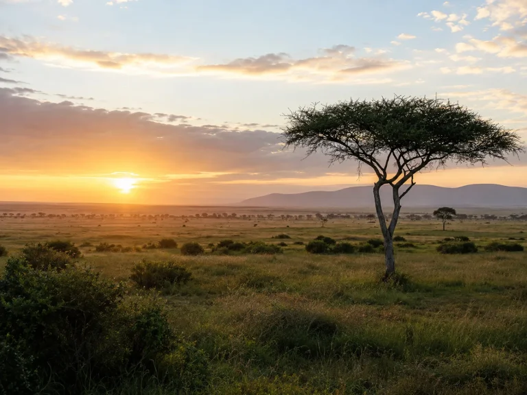 First-time safari travellers watching wildlife from a safari vehicle