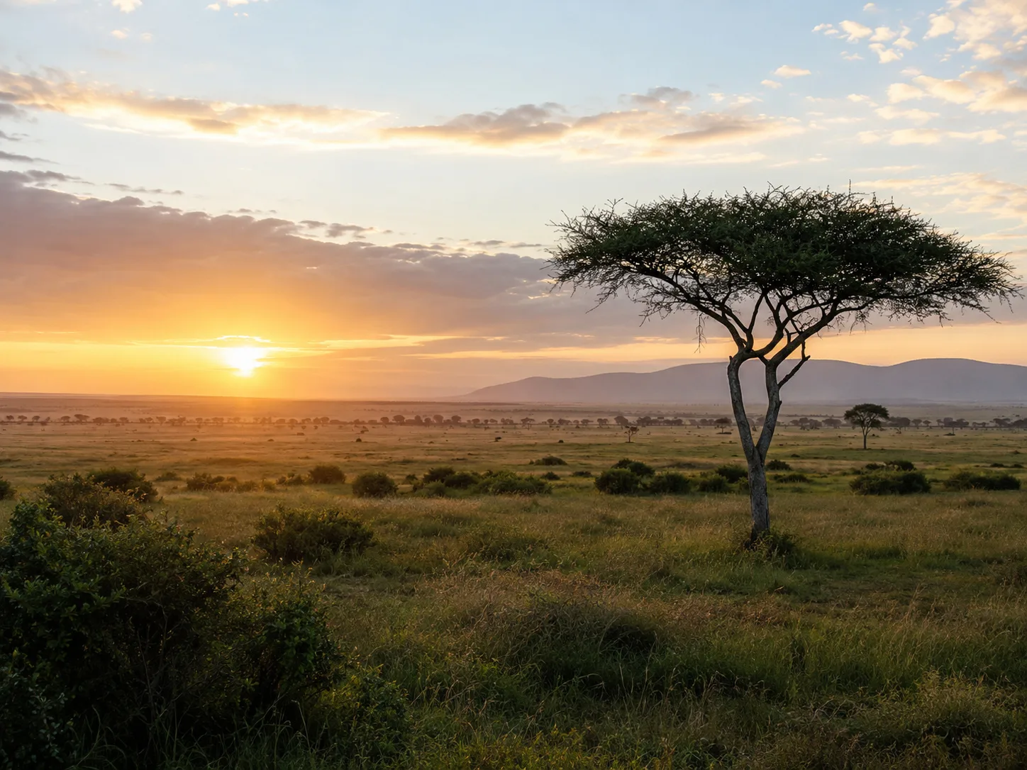 First-time safari travellers watching wildlife from a safari vehicle