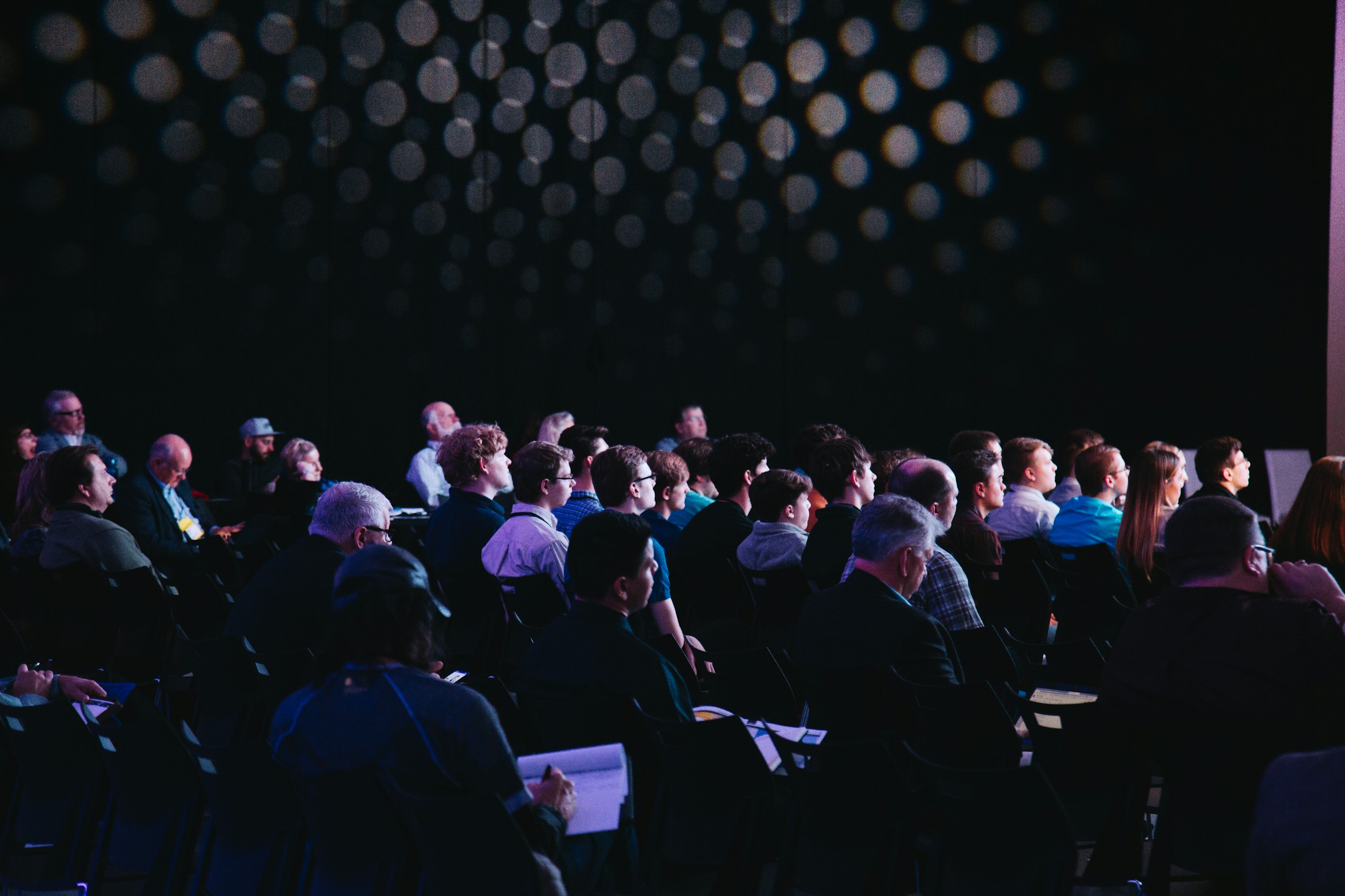 Delegates attending a business conference